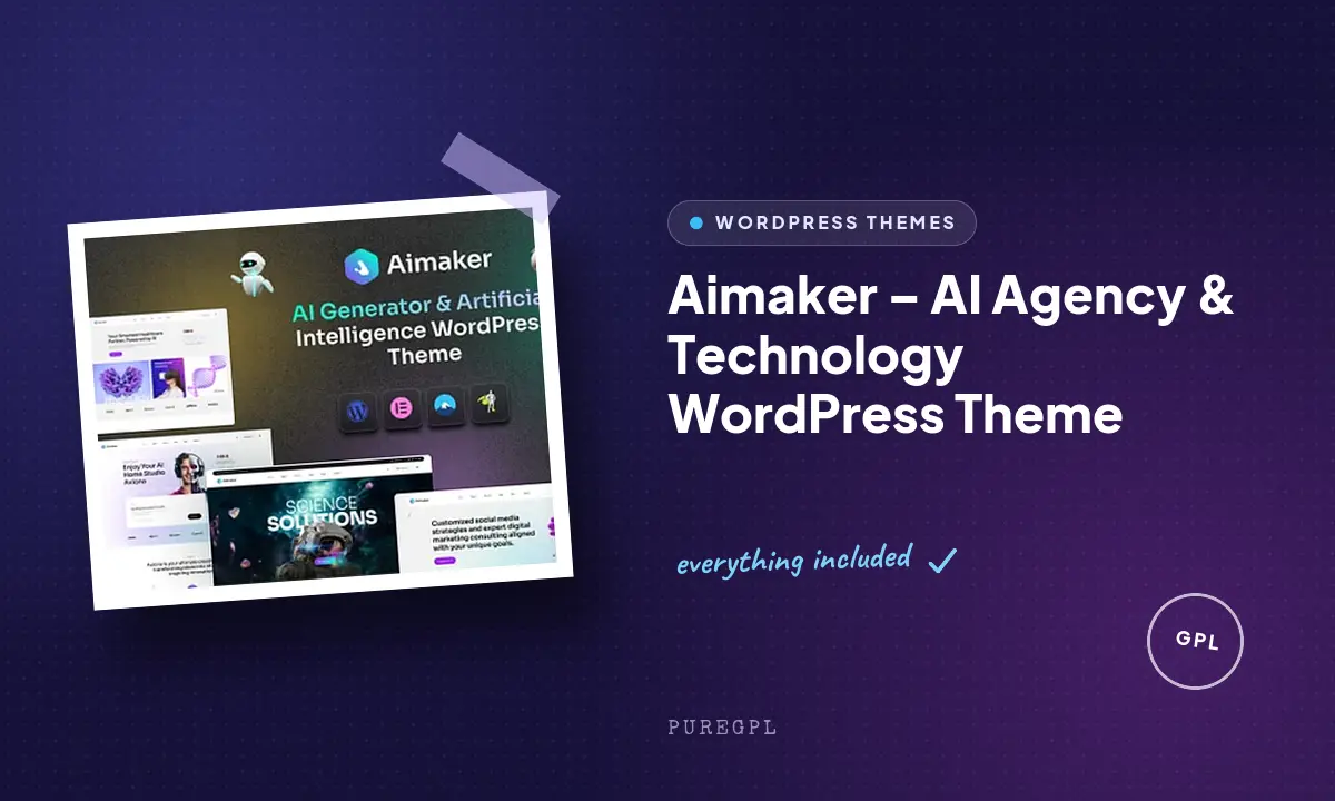 Aimaker – AI Agency & Technology WordPress Theme
