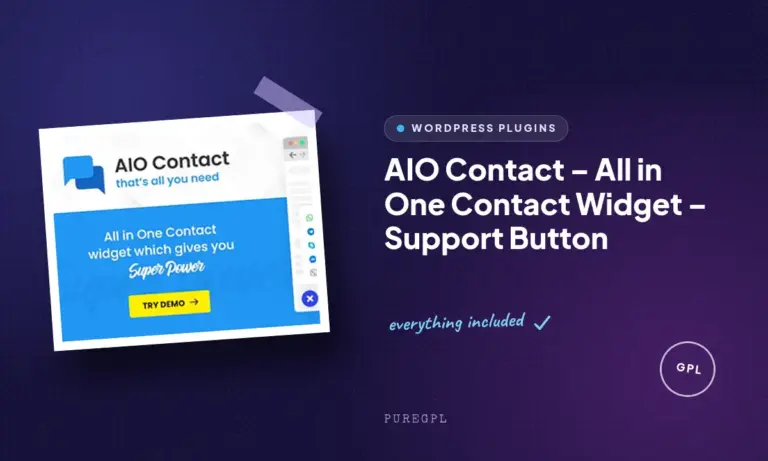 aio contact all in one contact widget support button