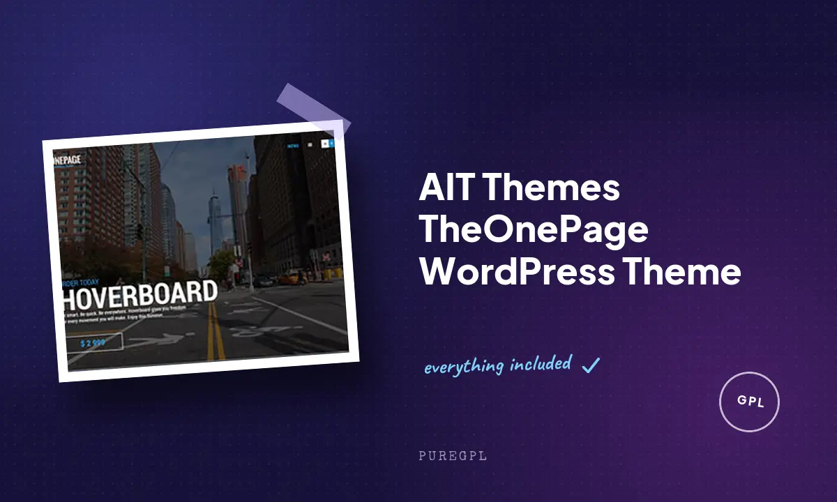 Ait themes | TheOnePage