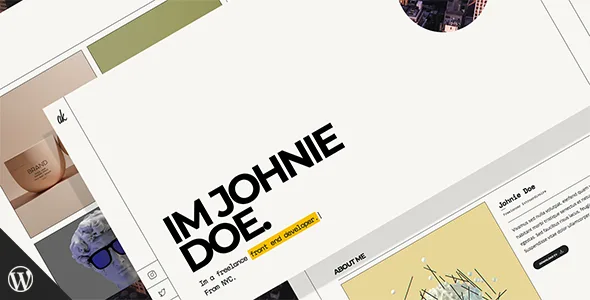 akordian portfolio personal wordpress theme 1
