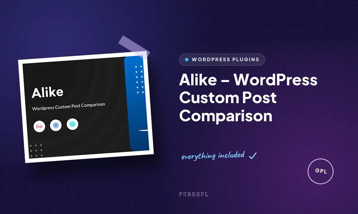 Alike – WordPress Custom Post Comparison