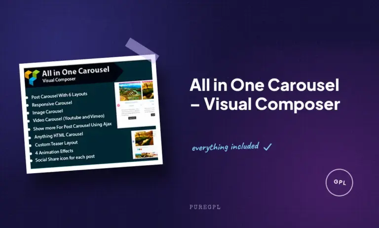 all in one carousel visual composer