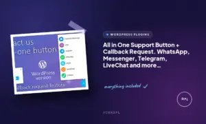 all in one support button callback request whatsapp messenger telegram livechat and more
