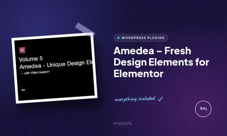 amedea fresh design elements for elementor