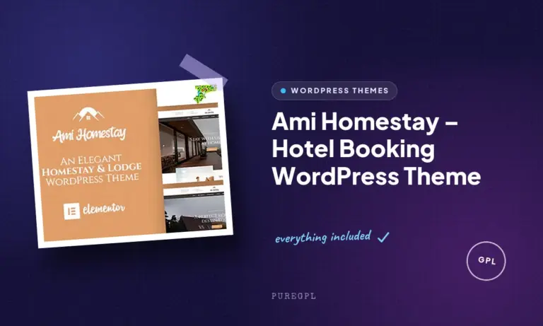 ami homestay hotel booking wordpress theme
