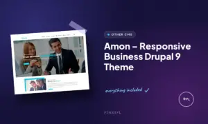 amon responsive business drupal 9 theme