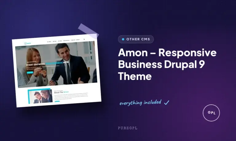 amon responsive business drupal 9 theme