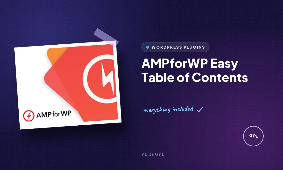 Ampforwp | Easy Table of Contents