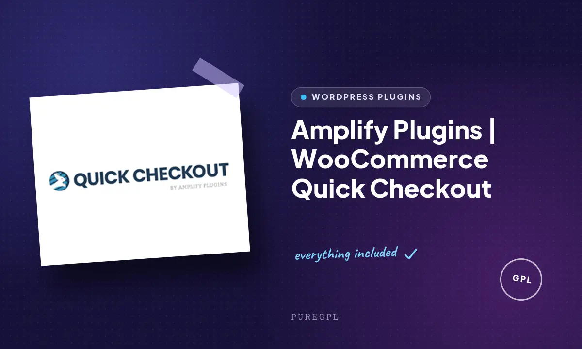 Amplify Plugins | WooCommerce Quick Checkout