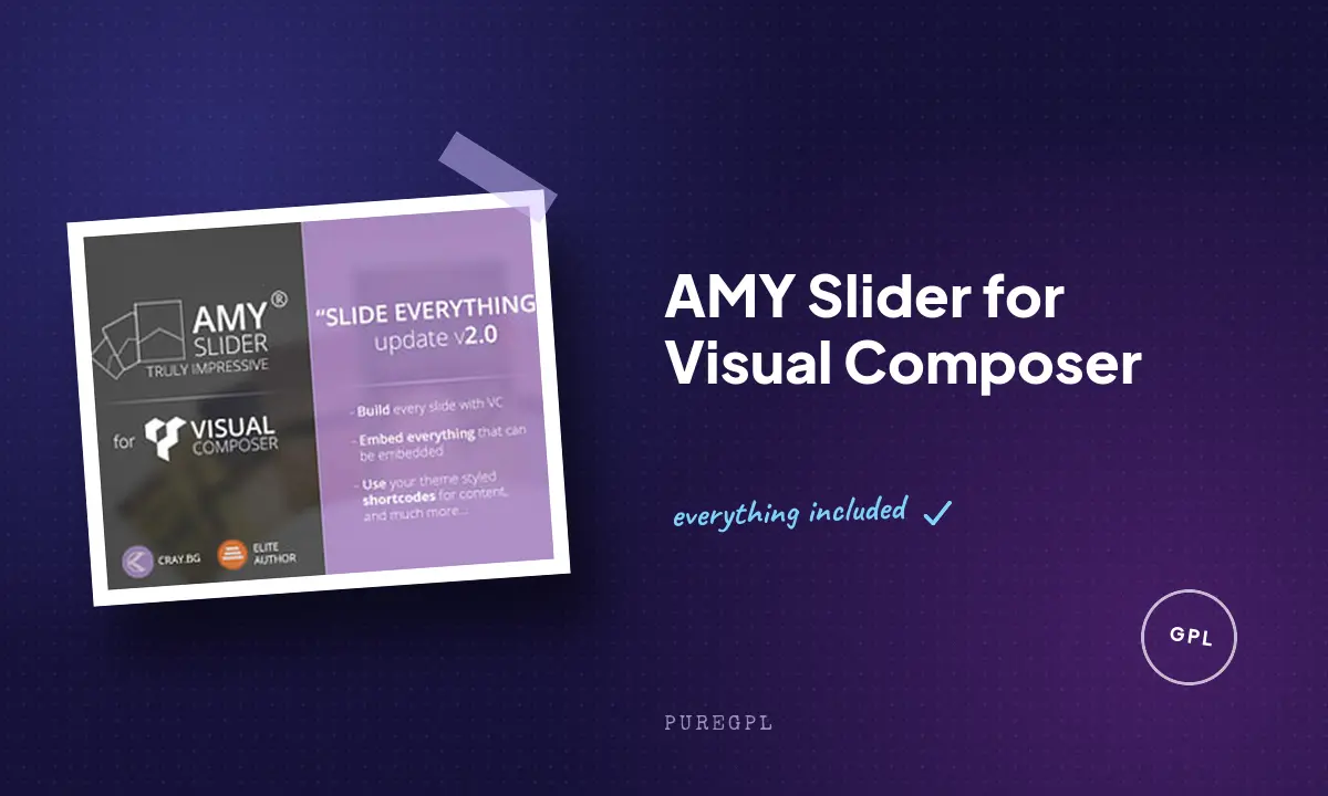 AMY Slider for Visual Composer