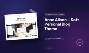 anne alison soft personal blog theme