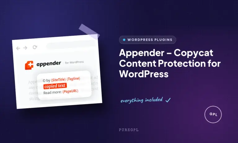 appender copycat content protection for wordpress