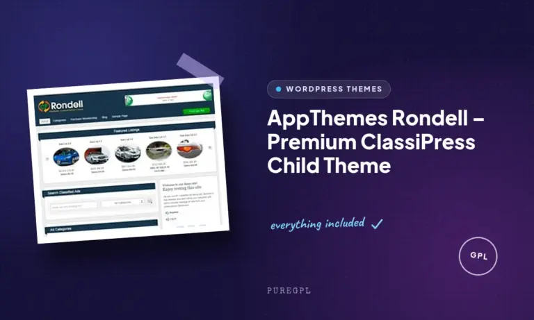 appthemes rondell premium classipress child theme