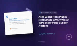 area wordpress plugin real estate cms with 60 wpbakery page builder addons