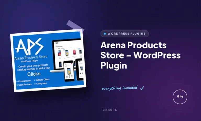 arena products store wordpress plugin