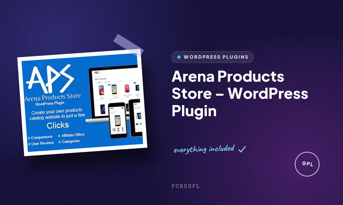 Arena Products Store – WordPress Plugin