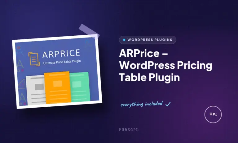 arprice wordpress pricing table plugin