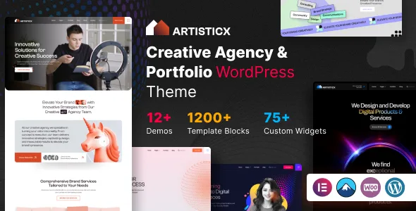 artisticx creative agency wordpress theme 1
