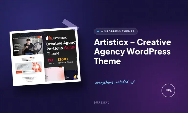 artisticx creative agency wordpress theme