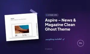 aspire news magazine clean ghost theme