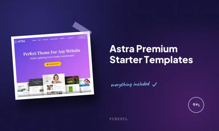 astra premium starter templates