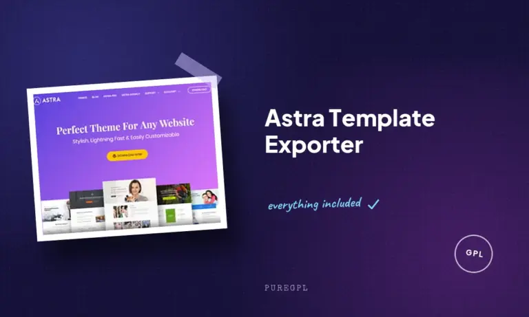 astra template exporter