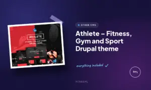 athlete fitness gym and sport drupal theme