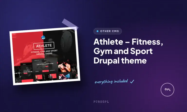 athlete fitness gym and sport drupal theme