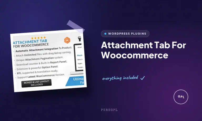 attachment tab for woocommerce