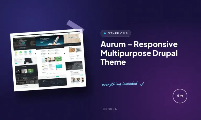 aurum responsive multipurpose drupal theme