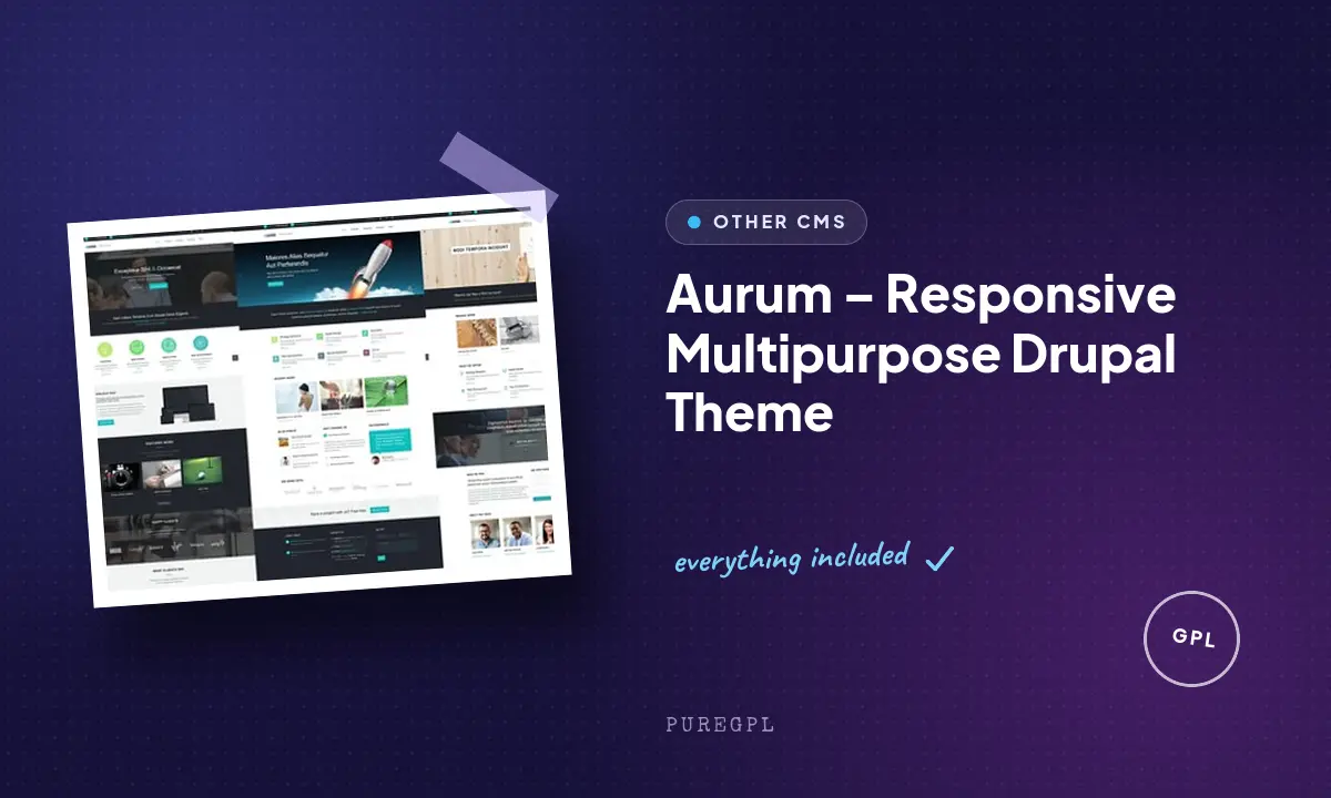 Aurum – Responsive Multipurpose Drupal Theme