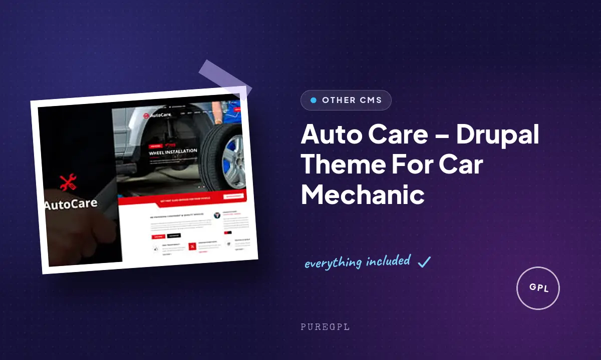Auto Care – Drupal Theme For Car Mechanic