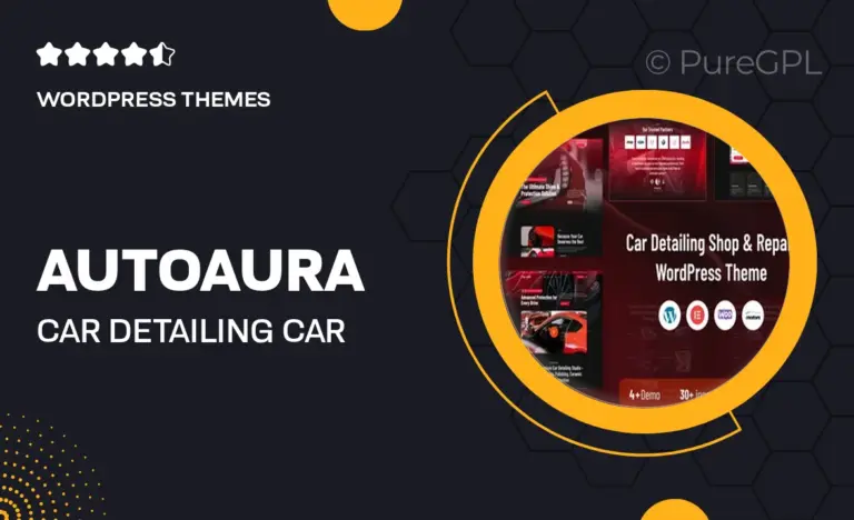 autoaura car detailing car repair car shop wordpress theme
