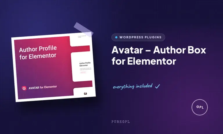 avatar author box for elementor