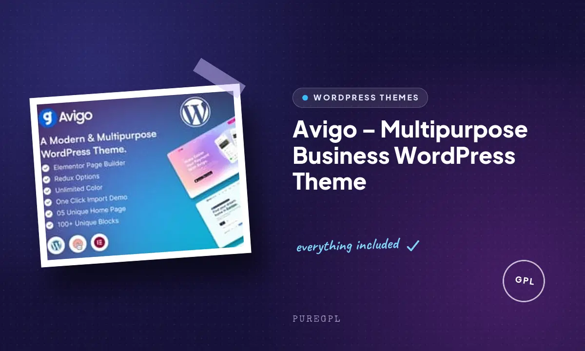 Avigo – Multipurpose Business WordPress Theme