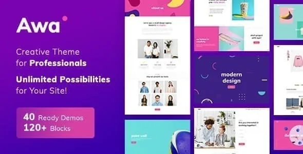 awa portfolio wordpress theme 1