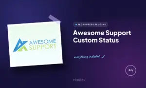 awesome support custom status