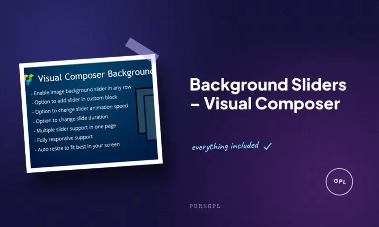 background sliders visual composer