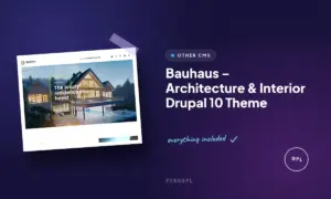 bauhaus architecture interior drupal 10 theme