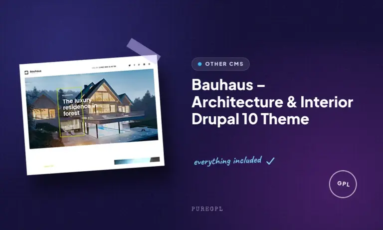 bauhaus architecture interior drupal 10 theme