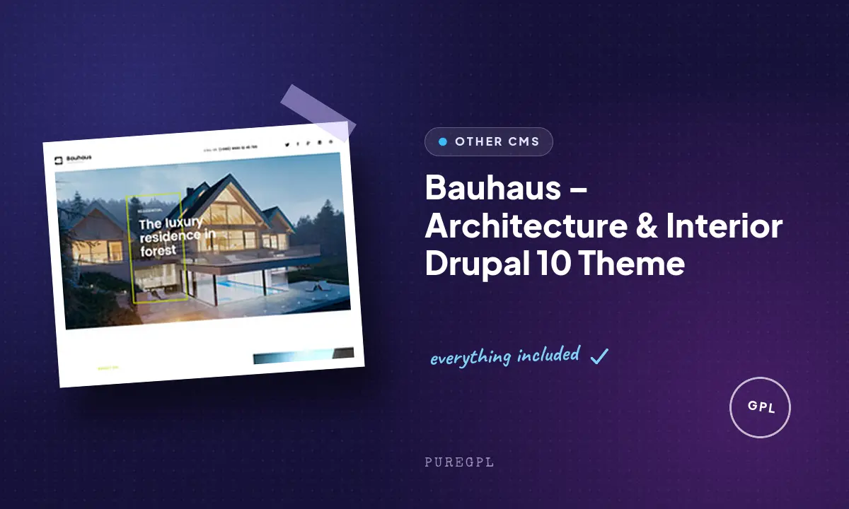 Bauhaus – Architecture & Interior Drupal 10 Theme