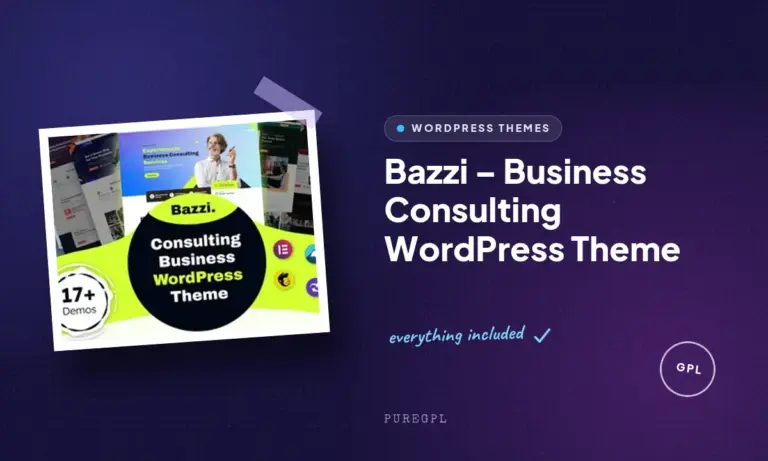 bazzi business consulting wordpress theme