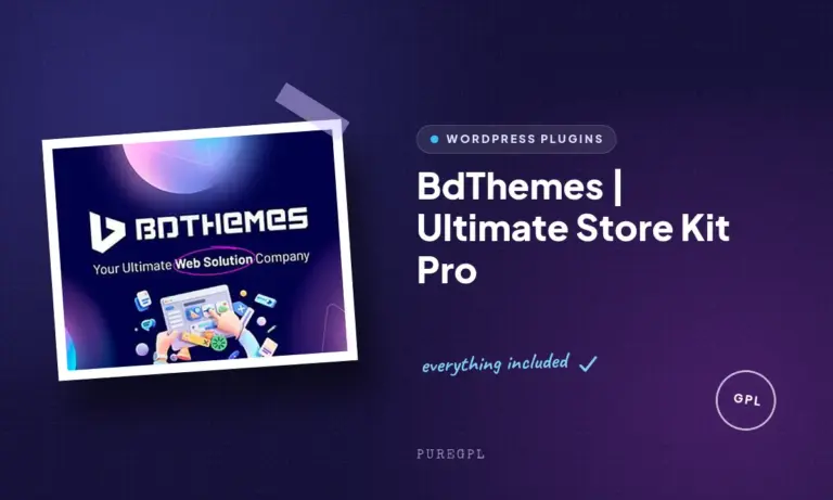 bdthemes ultimate store kit pro