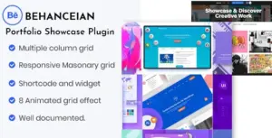 Behanceian – Behance Portfolio Showcase Plugin