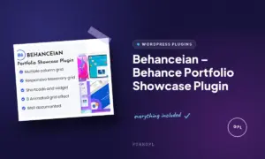 behanceian behance portfolio showcase plugin