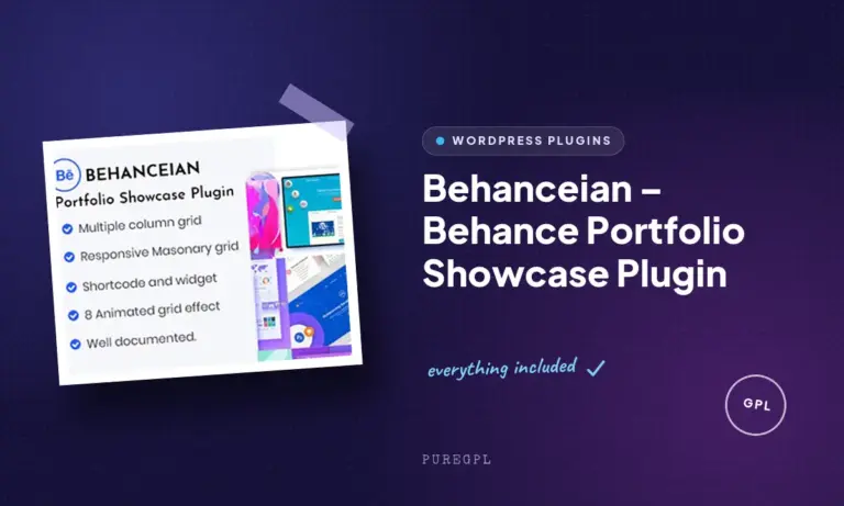 behanceian behance portfolio showcase plugin