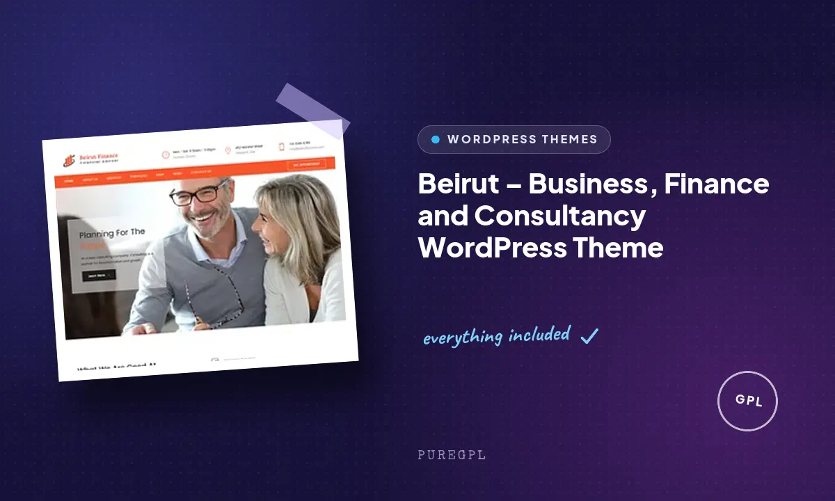 Beirut – Business, Finance and Consultancy WordPress Theme
