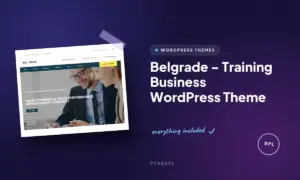 belgrade training business wordpress theme