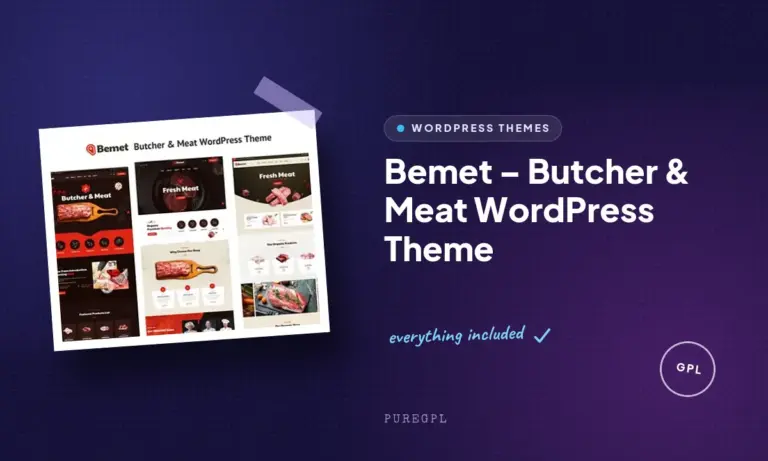 bemet butcher meat wordpress theme