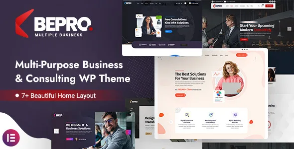 bepro multipurpose business wordpress theme 1